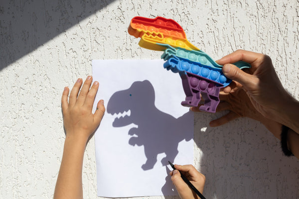 Create Dino Silhouettes with Shadows!