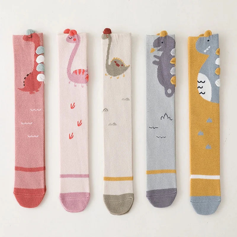Dinosaurs Knee High Socks for Kids