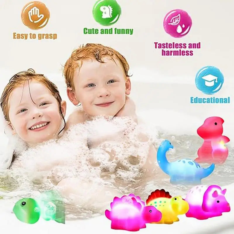 Dinosaur Light Up Bath Toys Glowing Dinosaur