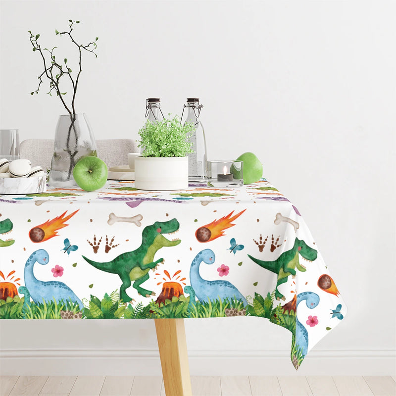 Dinosaur Reusable Tablecloth Party Decoration