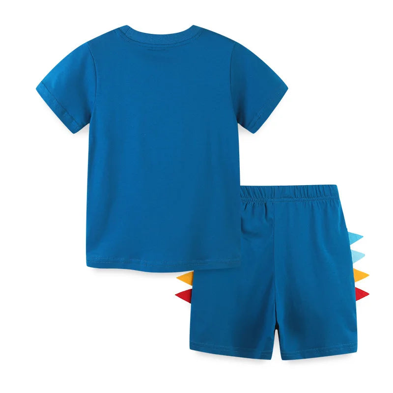 Dinosaur Summer Top and Bottom Set for Boys