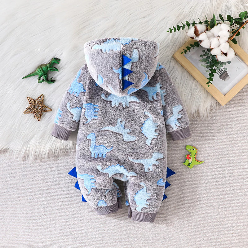 Dinosaur Baby Winter Jumpsuit