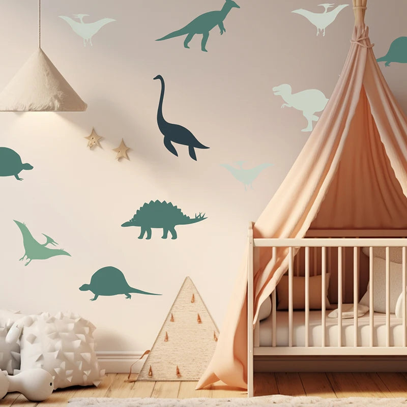 Boho Dinosaurs Wallpaper Stickers