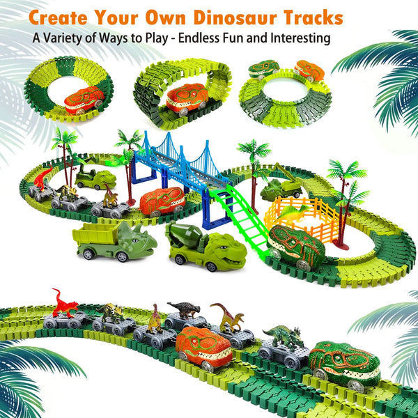 Magic Dinosaur Toy Race Track for Kids