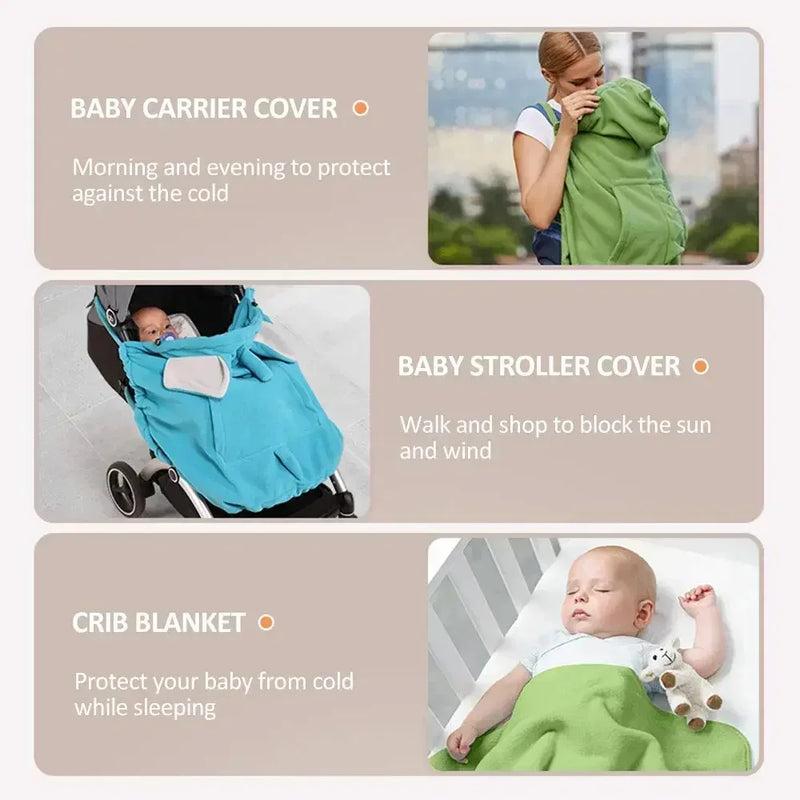 Multifunctional Baby Carrier Cover - Dinosaur Stroller Blanket