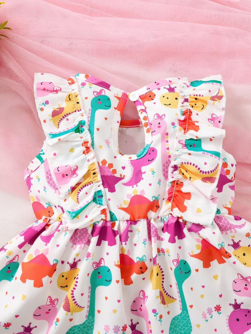 Dinosaur Summer  Dress for Girls