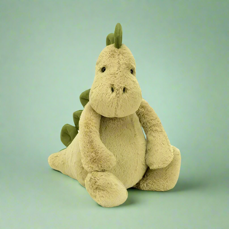 Cute Green Dino Plush Toy