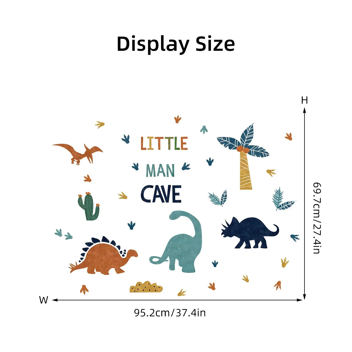 Dinosaur Wallpaper Sticker -  Little Man Cave