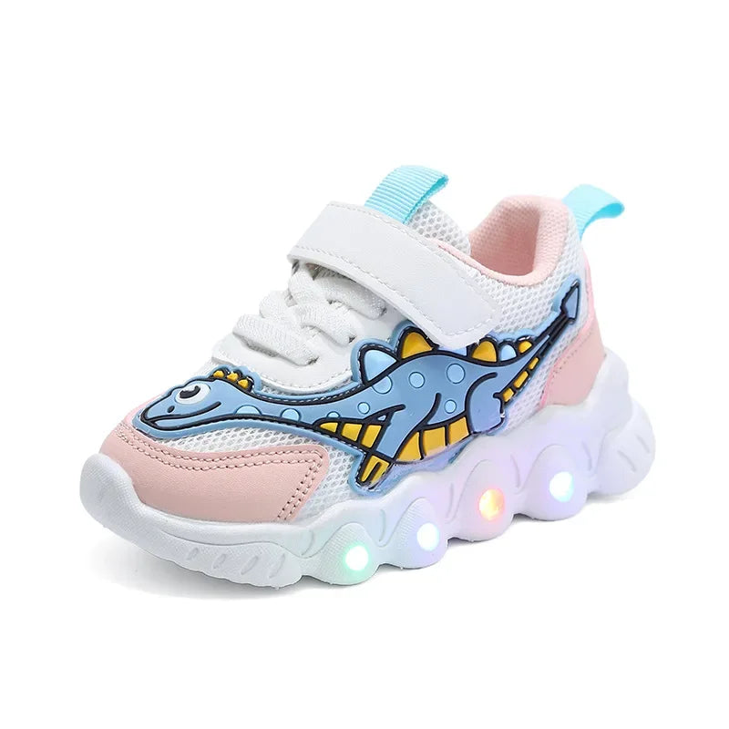 Cool Dinosaur Sneakers with Lights