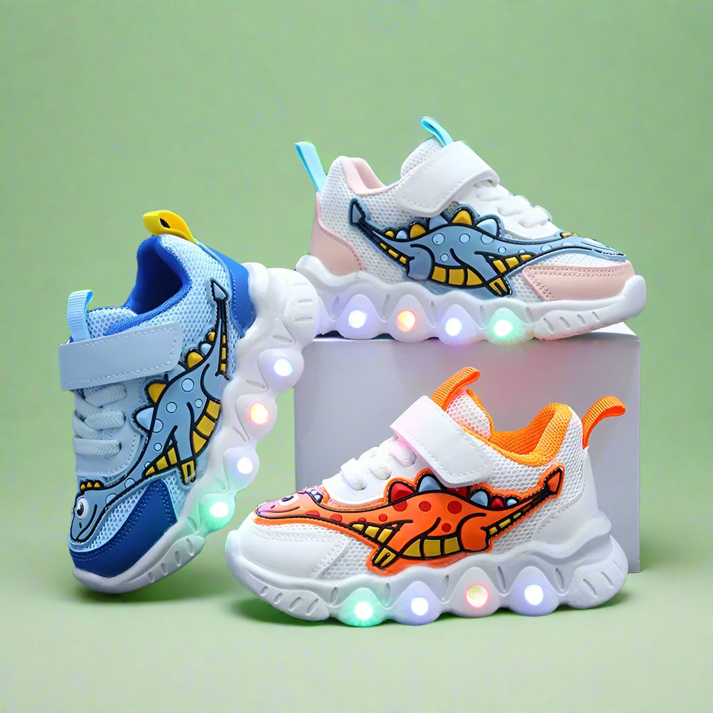 Cool Dinosaur Sneakers with Lights