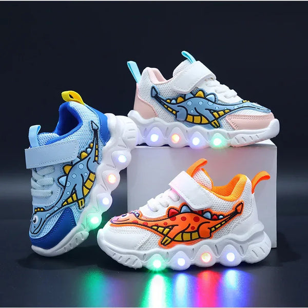 Cool Dinosaur Sneakers with Lights