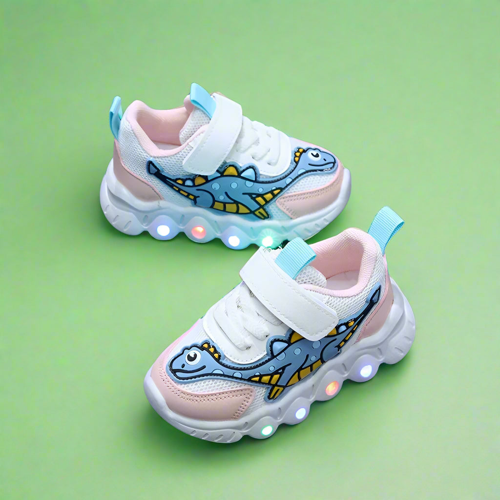 Cool Dinosaur Sneakers with Lights