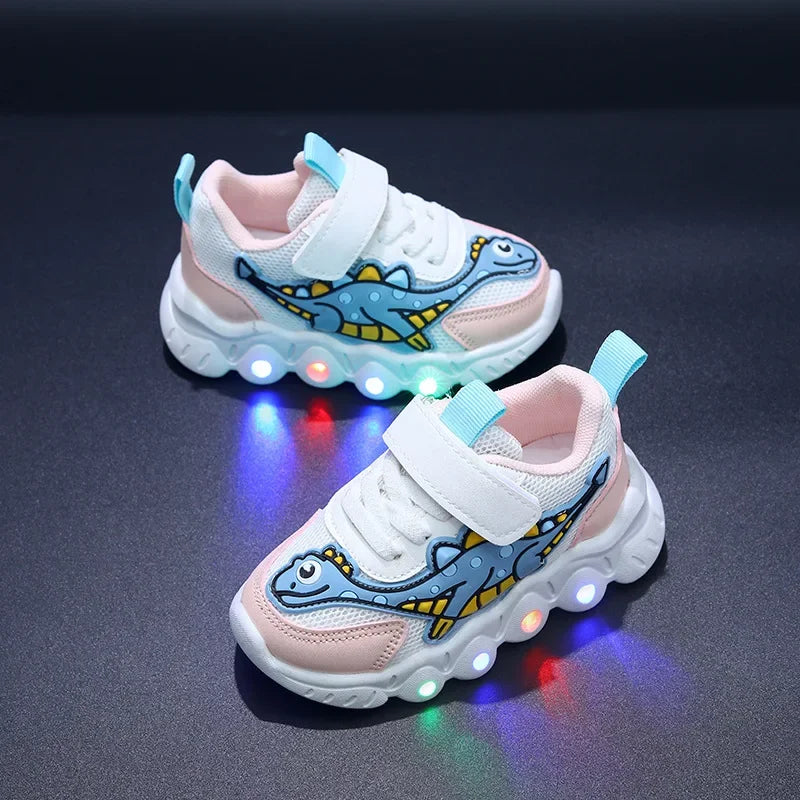 Cool Dinosaur Sneakers with Lights