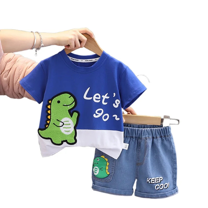 Let's Go Dinosaur Infant Summer Clothes