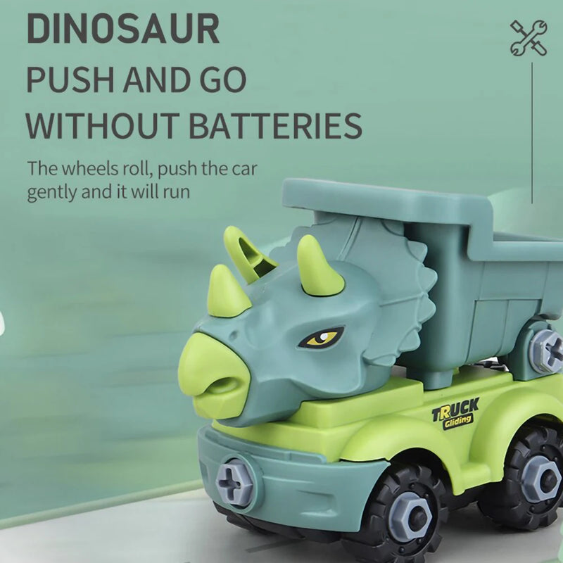 Interactive Dinosaur Construction Trucks