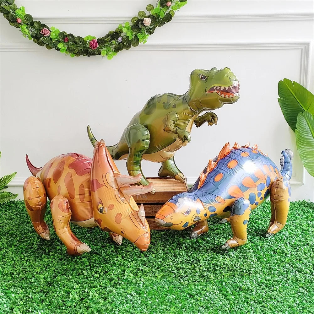 Dinosaur Foil Balloons - Birthday Party Decorations