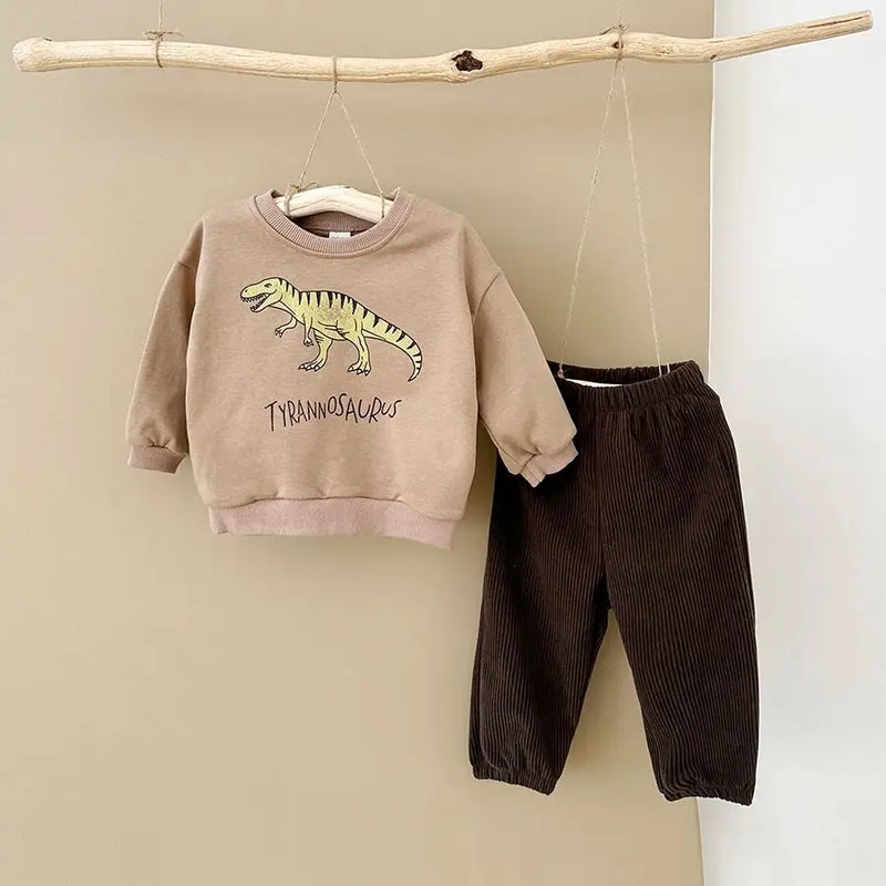 Dinosaur Sweatshirt and Pants -Tracksuit Set