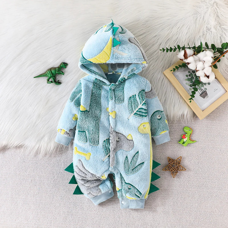 Dinosaur Baby Winter Jumpsuit