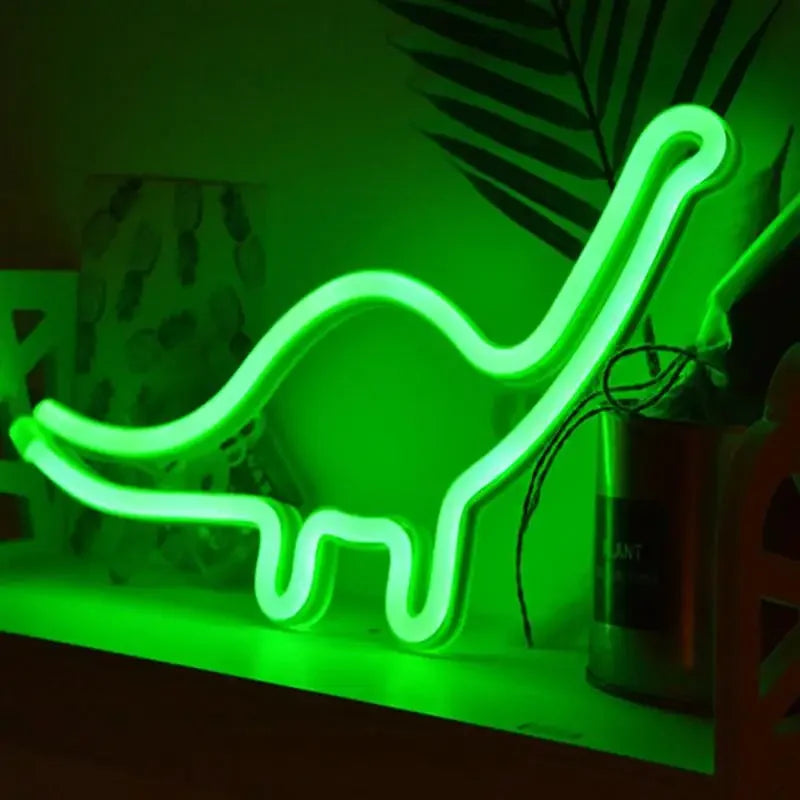 Dinosaur Theme Decor Room - Neon Light Sign