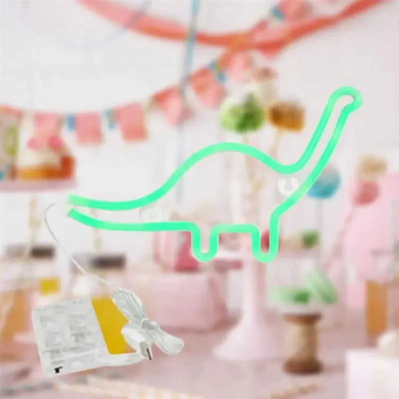 Dinosaur Theme Decor Room - Neon Light Sign