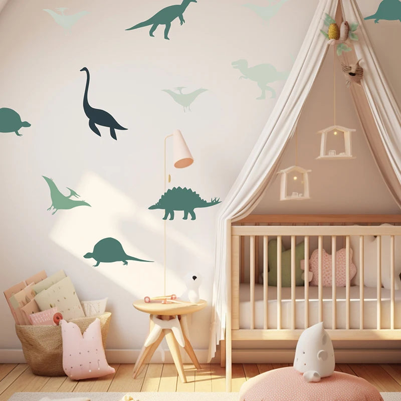 Boho Dinosaurs Wallpaper Stickers