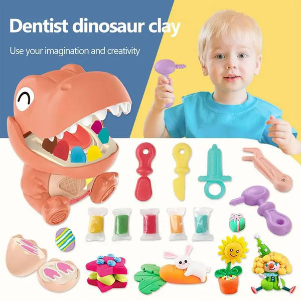 Dinosaur Dentist Play dough Set