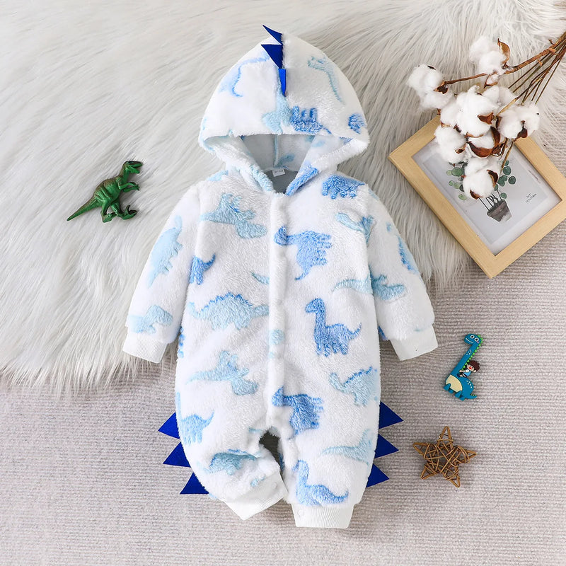 Dinosaur Baby Winter Jumpsuit