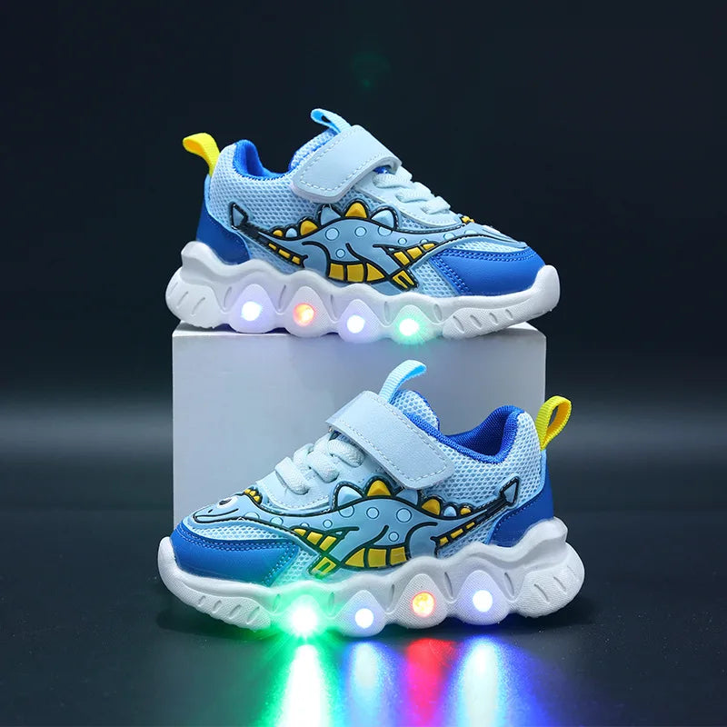 Cool Dinosaur Sneakers with Lights