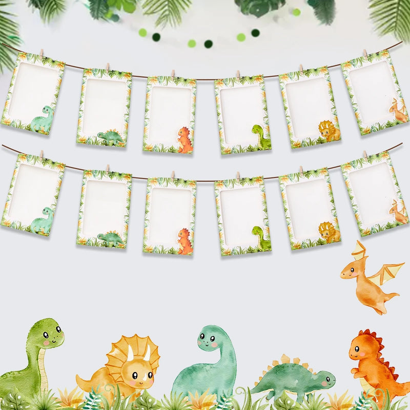 Dinosaur Birthday Party Decoration - Happy Birthday Banner