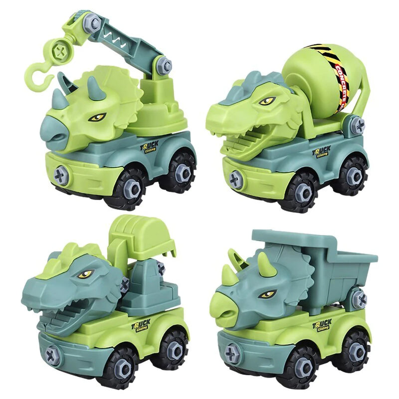 Interactive Dinosaur Construction Trucks