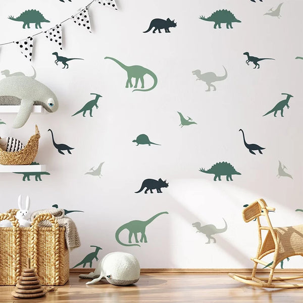 Boho Dinosaurs Wallpaper Stickers