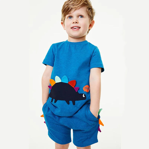 Dinosaur Summer Top and Bottom Set for Boys