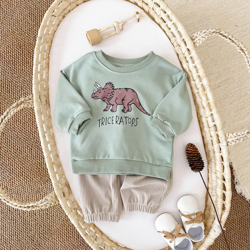 Dinosaur Sweatshirt and Pants -Tracksuit Set