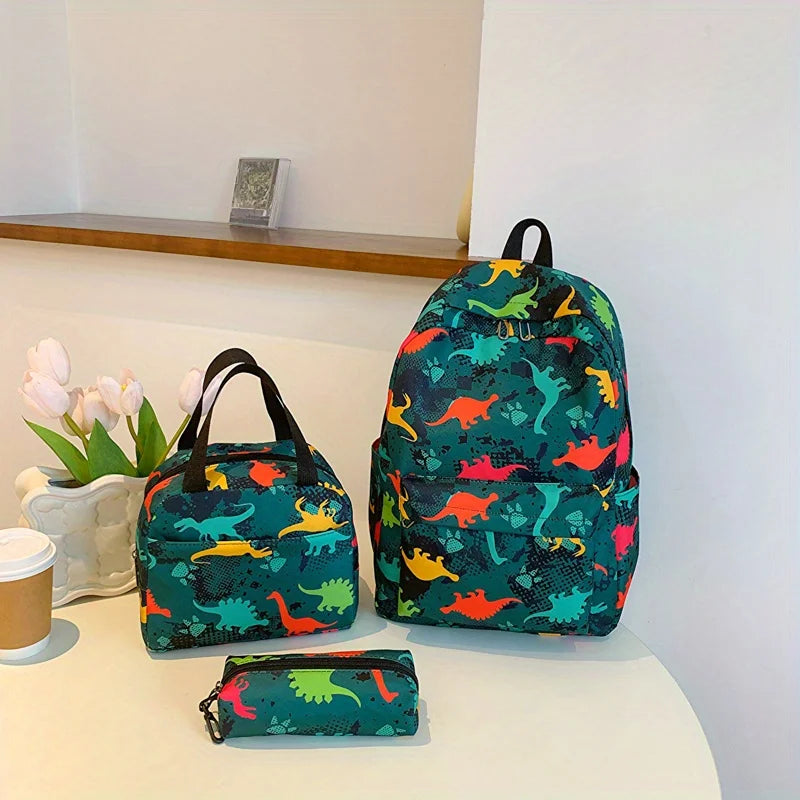 Dinosaur Backpack Set for Kids