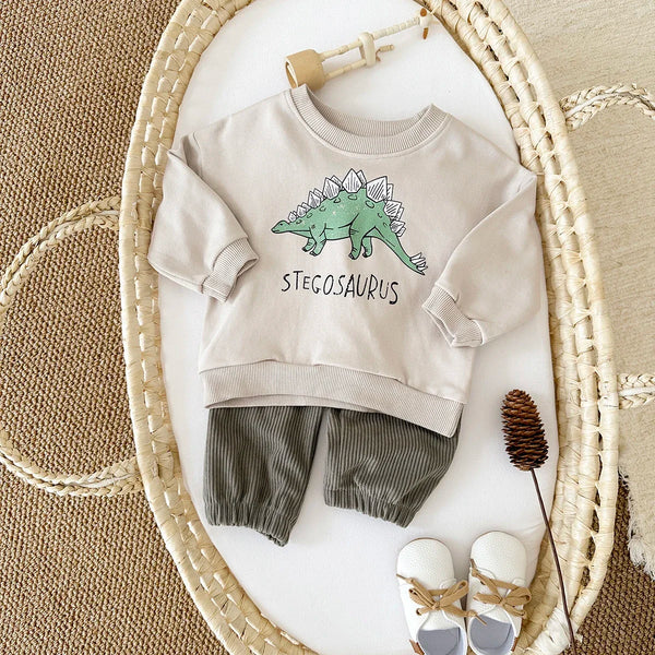 Dinosaur Sweatshirt and Pants -Tracksuit Set