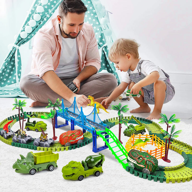 Magic Dinosaur Toy Race Track for Kids