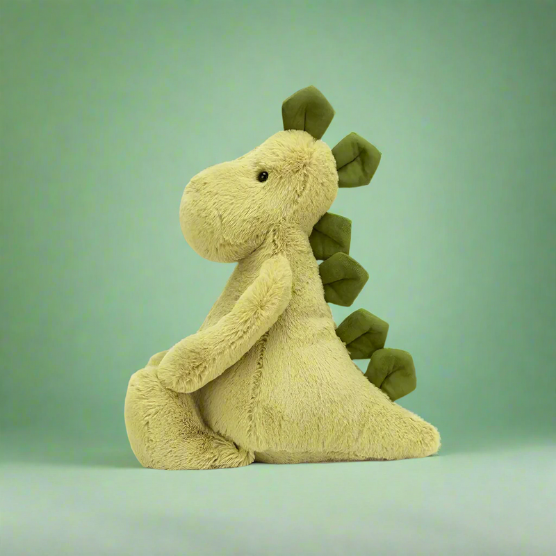 Cute Green Dino Plush Toy