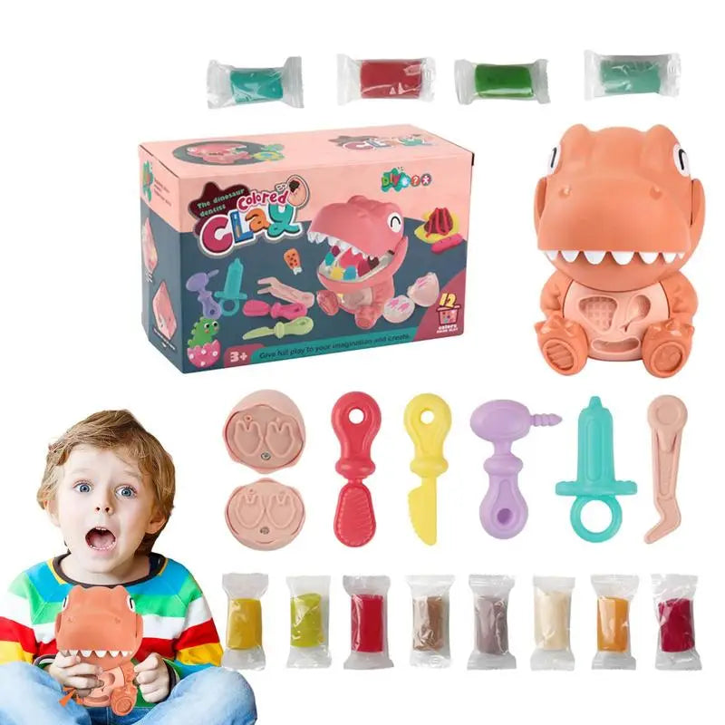 Dinosaur Dentist Play dough Set