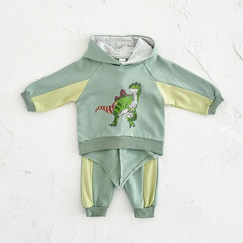 Dinosaur Hoodie and Sweat Pants Set for Kids