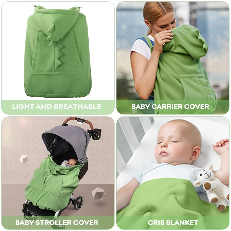 Multifunctional Baby Carrier Cover - Dinosaur Stroller Blanket