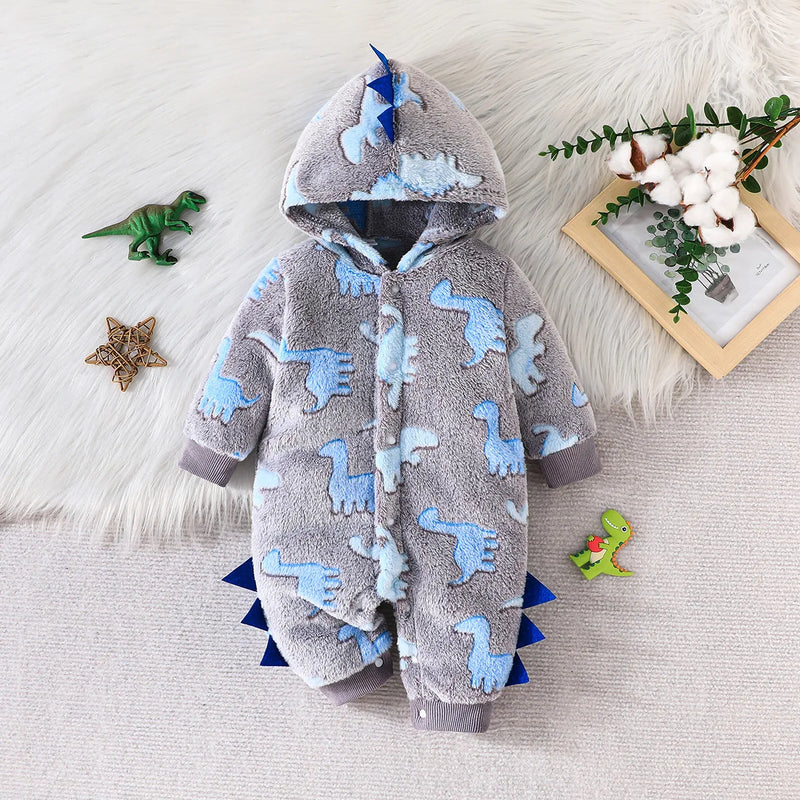 Dinosaur Baby Winter Jumpsuit