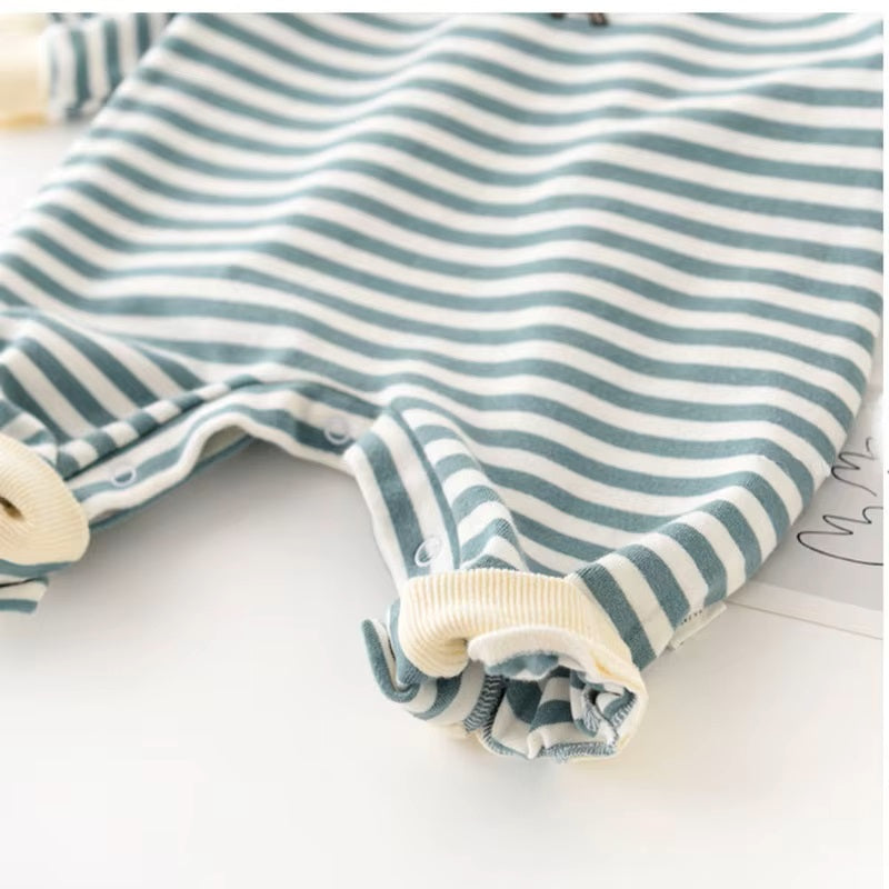 Striped Dinosaur Baby Romper - Toddler Jumpsuit