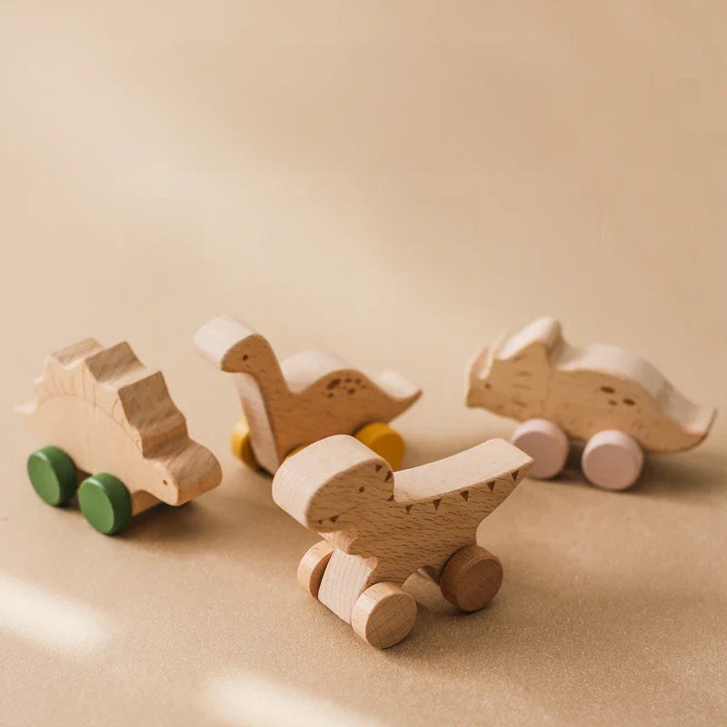 Dinosaur Wooden Car Toy