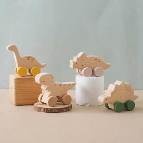 Dinosaur Wooden Car Toy